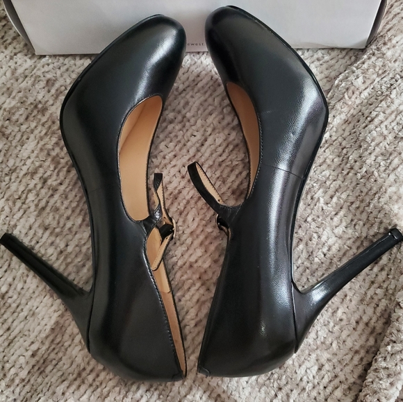 Nine West Msknoitall Black Leather Mary Jane Pump - Picture 9 of 12